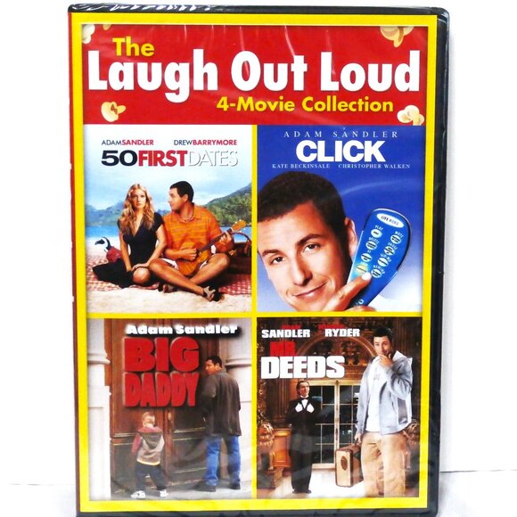 The Laugh Out Loud 4-Movie DVD ADAM SANDLER Collection 50 FIRST DATES ~ NEW! - Picture 1 of 4